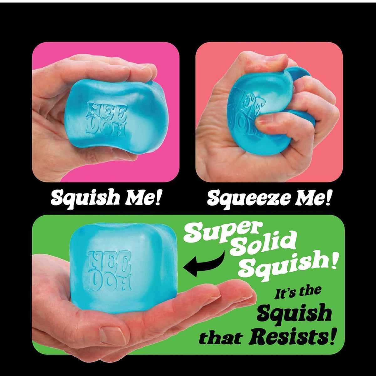 Needoh Nice Cube - Satisfying Sensory Toys, Original Size