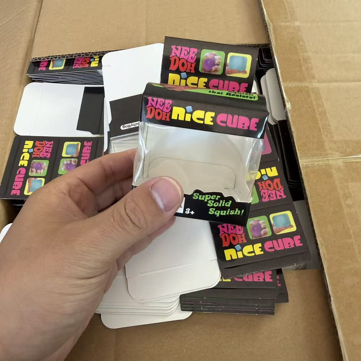 Needoh Nice Cube - Satisfying Sensory Toys, Original Size